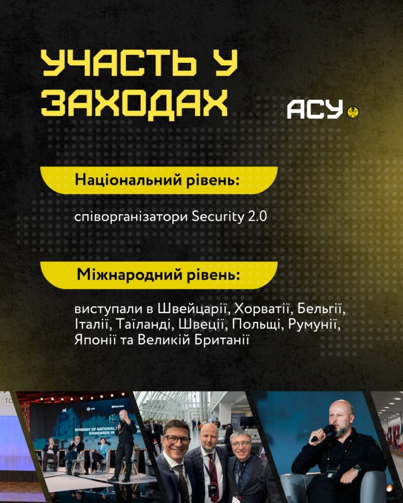 Участь АСУ в міжнародних заходах